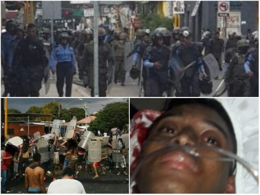 Un policía resulta herido en El Progreso durante desalojo